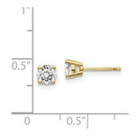 Load image into Gallery viewer, 14K Yellow Gold .70-Carat tw I1 J-K Diamond Stud Push-on Post Earrings