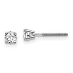 Load image into Gallery viewer, 14K White Gold .30ct SI3 G-I Diamond Stud Thread on/off Post Earrings