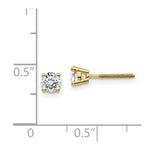 Load image into Gallery viewer, 14K Yellow Gold .60-Carat tw SI3 G-I Diamond Stud Thread on/off Post Earrings