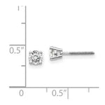 Load image into Gallery viewer, 14K White Gold .60-Carat tw SI3 G-I Diamond Stud Thread on/off Post Earrings