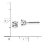Load image into Gallery viewer, 14K White Gold .60-Carat tw VS2/SI1 G-I Diamond Stud Thread on/off Post Earrings