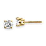 Load image into Gallery viewer, 14K Yellow Gold .85-Carat tw VS2/SI1 G-I Diamond Stud Thread on/off Post Earrings