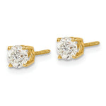 Load image into Gallery viewer, 14K Yellow Gold .95-Carat tw SI3 G-I Diamond Stud Thread on/off Post Earrings