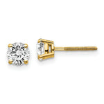 Load image into Gallery viewer, 14K Yellow Gold 1-Carat tw VS2/SI1 G-I Diamond Stud Thread on/off Post Earrings