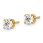 Load image into Gallery viewer, 14K Yellow Gold 3/4-Carat tw VS2/SI1 G-I Diamond Stud Thread on/off Post Earrings