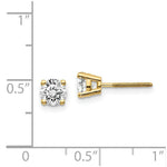 Load image into Gallery viewer, 14K Yellow Gold .95-Carat tw VS2/SI1 G-I Diamond Stud Thread on/off Post Earrings