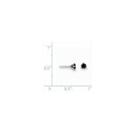 Load image into Gallery viewer, 14K White Gold 0.25-Carat Black Diamond Stud Earrings