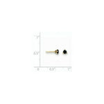 Load image into Gallery viewer, 14K Yellow Gold Black Diamond Stud Earrings 1/3-Carat tw