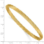 Load image into Gallery viewer, 14K Yellow Gold 3/16 Oversize Swirl Hinged Bangle Bracelet