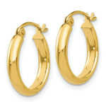 Load image into Gallery viewer, 14K Yellow Gold Polished Hoop Earring 15mm length
