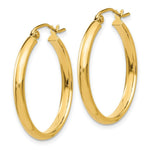 Load image into Gallery viewer, 14K Yellow Gold Polished Hoop Earring 25mm length