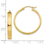 Load image into Gallery viewer, 14K Yellow Gold Polished Hoop Earring 28mm length