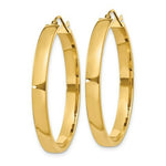 Load image into Gallery viewer, 14K Yellow Gold Polished Hoop Earring 35mm length
