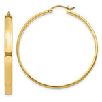 Load image into Gallery viewer, 14K Yellow Gold Polished Hoop Earring 45mm length