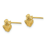 Load image into Gallery viewer, 14K Yellow Gold Mini Frog Post Earrings