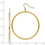 Load image into Gallery viewer, 14K Yellow Gold Tube Hoop Dangle Earrings