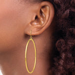Load image into Gallery viewer, 14K Yellow Gold Tube Hoop Dangle Earrings