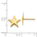 Load image into Gallery viewer, 14K Yellow Gold Nautical Star Post Earrings
