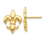 Load image into Gallery viewer, 14K Yellow Gold Small Fleur-De-Lis Earring