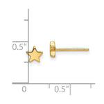 Load image into Gallery viewer, 14K Yellow Gold Polished Star Post Earrings
