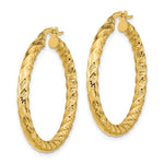 Load image into Gallery viewer, 14k Yellow Gold Polished 3mm Twisted Hoop Earrings
