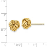 Load image into Gallery viewer, 14K Yellow Gold Polished Triple Knot Post Earrings