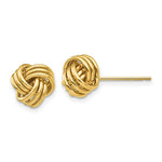 Load image into Gallery viewer, 14K Yellow Gold Polished Triple Knot Post Earrings