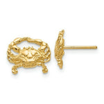 Load image into Gallery viewer, 14K Yellow Gold Crab Post Earrings