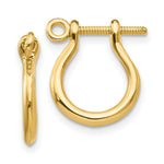 Load image into Gallery viewer, 14K Yellow Gold Shackle Link Screw Earrings