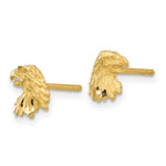 Load image into Gallery viewer, 14K Yellow Gold Diamond-cut Eagle Earrings
