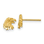 Load image into Gallery viewer, 14K Yellow Gold Diamond-cut Eagle Earrings