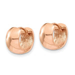 Load image into Gallery viewer, 14K Rose Gold Hinged Hoop Earrings 11mm length