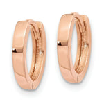 Load image into Gallery viewer, 14K Rose Gold Hinged Hoop Earrings 11mm length