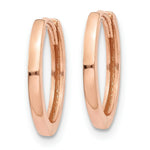 Load image into Gallery viewer, 14K Rose Gold Hinged Hoop Earrings 13mm length