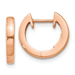 Load image into Gallery viewer, 14K Rose Gold Hinged Hoop Earrings 15mm length
