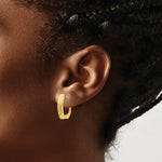 Load image into Gallery viewer, 14K Yellow Gold Polished Hinged Post Earrings 5mm width