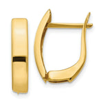 Load image into Gallery viewer, 14K Yellow Gold Polished Hinged Post Earrings 5mm width