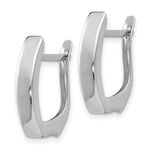 Load image into Gallery viewer, 14K White Gold Polished Hinged Post Earrings 5mm width