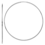 Load image into Gallery viewer, 14K White Gold Polished Endless Tube Hoop Earrings 74mm width