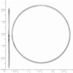 Load image into Gallery viewer, 14K White Gold Polished Endless Tube Hoop Earrings 74mm width