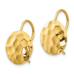 Load image into Gallery viewer, 14K Yellow Gold Hammered Circle Disc Earrings