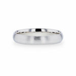 Load image into Gallery viewer, Mens Womens Silver Brushed Finish Wedding Ring - Domed Comfort Fit - 4mm 8mm Wide - Style name: EMPEROR