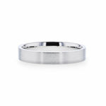 Load image into Gallery viewer, Mens Womens Silver Brushed Finish Wedding Ring - Flat Comfort Fit - 4mm 8mm Wide - Style name: ARISTOCRAT