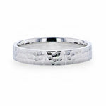 Load image into Gallery viewer, Mens Womens Silver Hammered Finish Wedding Ring - Flat Comfort Fit - 4mm 8mm Wide - Style name: SILVERADO