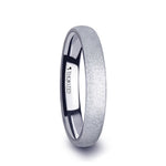 Load image into Gallery viewer, Mens Tungsten Carbide Sandblasted Crystalline Finish Wedding Ring - Domed Comfort Fit - 2mm 4mm 8mm Wide - Style name: QUARTZ