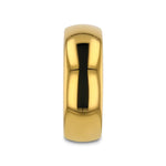 Load image into Gallery viewer, Mens Tungsten Traditional Domed Gold-Plated Wedding Ring - Polished Comfort Fit - 4mm 6mm 8mm 10mm Wide - Style name: ORO