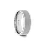 Load image into Gallery viewer, Tungsten Carbide Flat Brush Finish Center Wedding Band Ring - Comfort Fit - 4mm 6mm 8mm 10mm Wide - Style name: AIRES