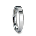 Load image into Gallery viewer, Mens Tungsten Carbide Rectangular Faceted Wedding Ring - Beveled Edged Comfort Fit - 4mm 6mm 8mm Wide - Style name: TURIN