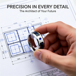 Load image into Gallery viewer, Mens Tungsten Black And Blue Carbon Fiber Blue Sapphire Setting Wedding Ring - Bevelled Comfort Fit - 8mm Wide - Style name: NEPTUNE