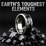 Load image into Gallery viewer, Mens Black Ceramic Diamond Faceted Spinner Wedding Ring - Polished Beveled Edges Comfort Fit - 8mm Wide - Style name: HICKOK
